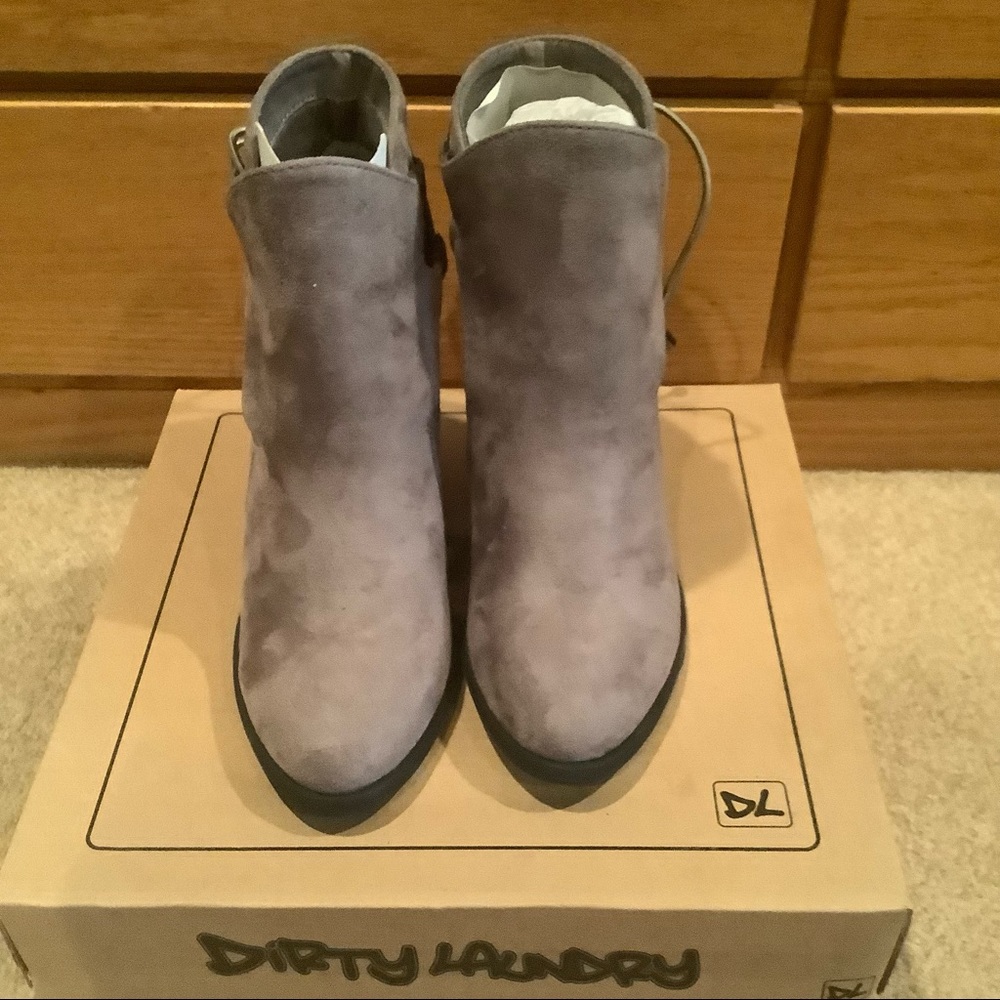 Brand new gray suede ankle booties.